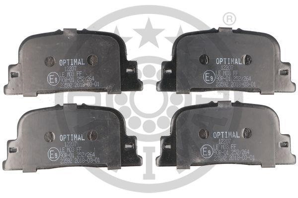 Optimal BP-12207 Rear disc brake pads, set BP12207: Buy near me in Poland at 2407.PL - Good price!