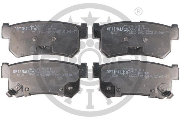 Optimal BP-12209 Rear disc brake pads, set BP12209: Buy near me in Poland at 2407.PL - Good price!