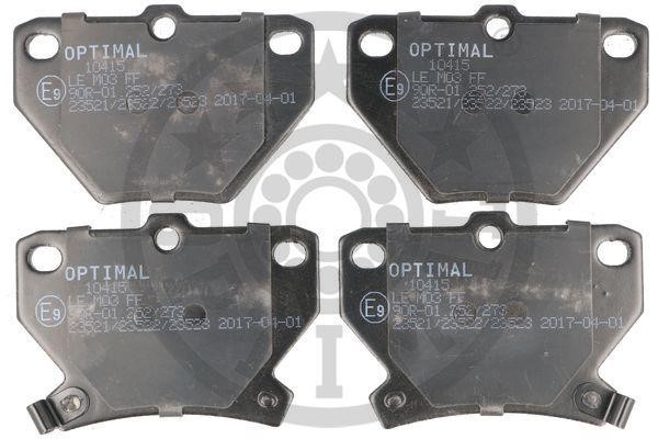Optimal BP-10415 Front disc brake pads, set BP10415: Buy near me in Poland at 2407.PL - Good price!