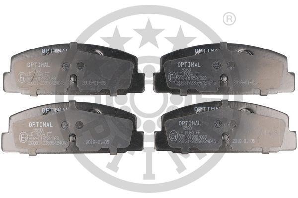 Optimal BP-09560 Rear disc brake pads, set BP09560: Buy near me at 2407.PL in Poland at an Affordable price!