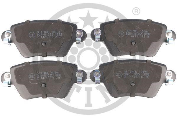 Optimal BP-10494 Rear disc brake pads, set BP10494: Buy near me in Poland at 2407.PL - Good price!