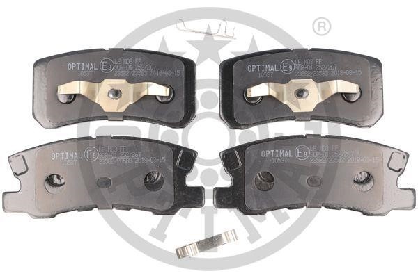 Optimal BP-10537 Rear disc brake pads, set BP10537: Buy near me in Poland at 2407.PL - Good price!