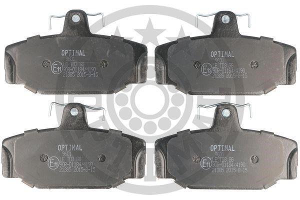 Optimal BP-09601 Rear disc brake pads, set BP09601: Buy near me in Poland at 2407.PL - Good price!