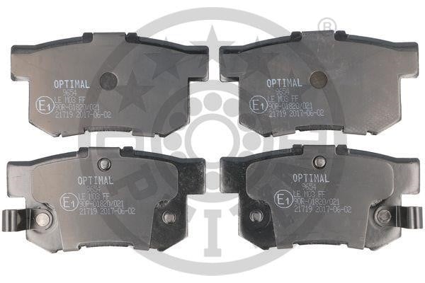 Optimal BP-09654 Front disc brake pads, set BP09654: Buy near me in Poland at 2407.PL - Good price!
