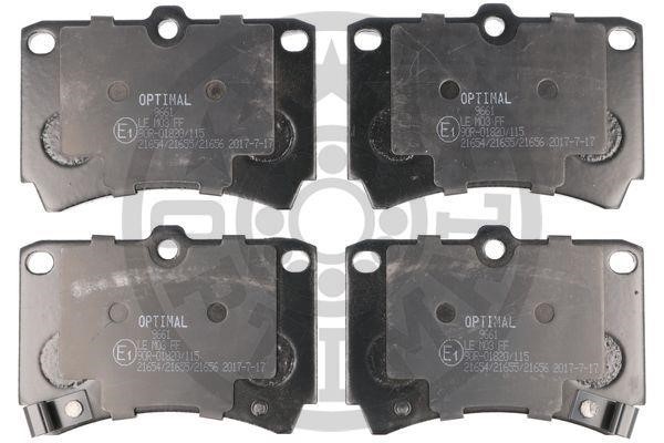 Optimal BP-09661 Brake Pad Set, disc brake BP09661: Buy near me in Poland at 2407.PL - Good price!