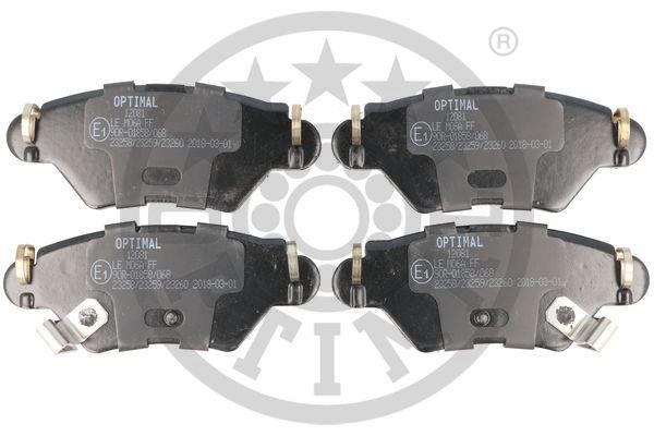 Optimal BP-12081 Rear disc brake pads, set BP12081: Buy near me in Poland at 2407.PL - Good price!