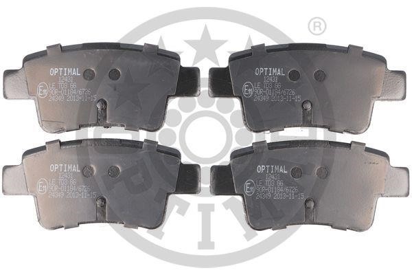 Optimal BP-12431 Front disc brake pads, set BP12431: Buy near me in Poland at 2407.PL - Good price!