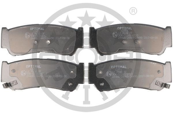 Optimal BP-12451 Front disc brake pads, set BP12451: Buy near me in Poland at 2407.PL - Good price!