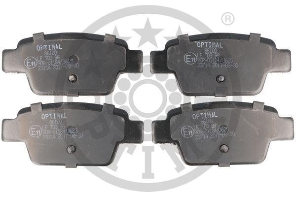 Optimal BP-86100 Rear disc brake pads, set BP86100: Buy near me in Poland at 2407.PL - Good price!