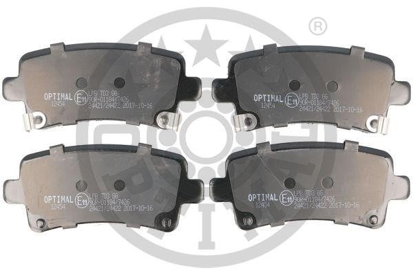Optimal BP-12454 Front disc brake pads, set BP12454: Buy near me in Poland at 2407.PL - Good price!