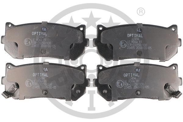 Optimal BP-12494 Front disc brake pads, set BP12494: Buy near me in Poland at 2407.PL - Good price!