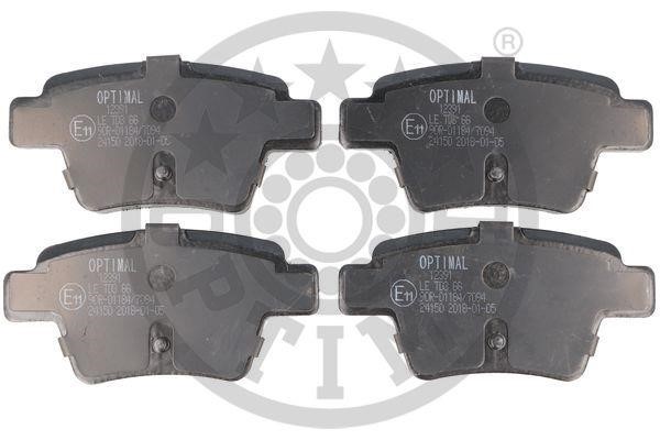 Optimal BP-12391 Rear disc brake pads, set BP12391: Buy near me in Poland at 2407.PL - Good price!