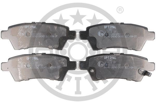 Optimal BP-12347 Rear disc brake pads, set BP12347: Buy near me in Poland at 2407.PL - Good price!