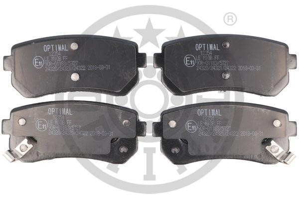Optimal BP-12354 Front disc brake pads, set BP12354: Buy near me in Poland at 2407.PL - Good price!