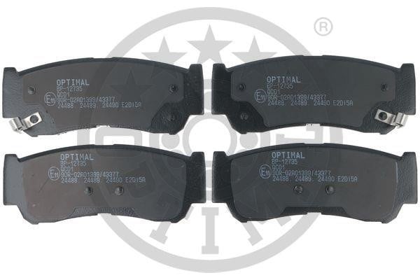 Optimal BP-12735 Rear disc brake pads, set BP12735: Buy near me in Poland at 2407.PL - Good price!