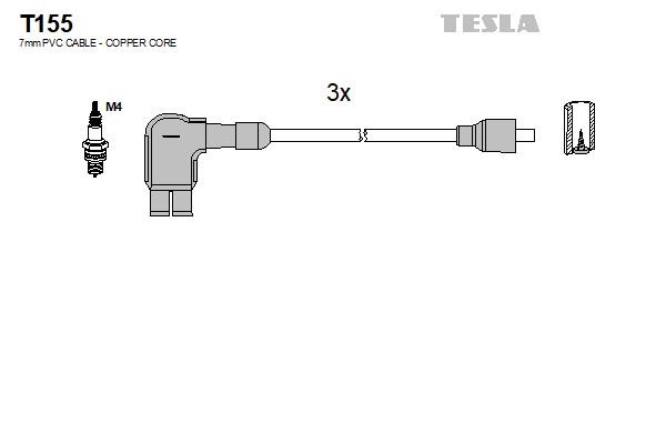 Tesla T155 Провода высоковольтные, комплект T155: Отличная цена - Купить в Польше на 2407.PL!