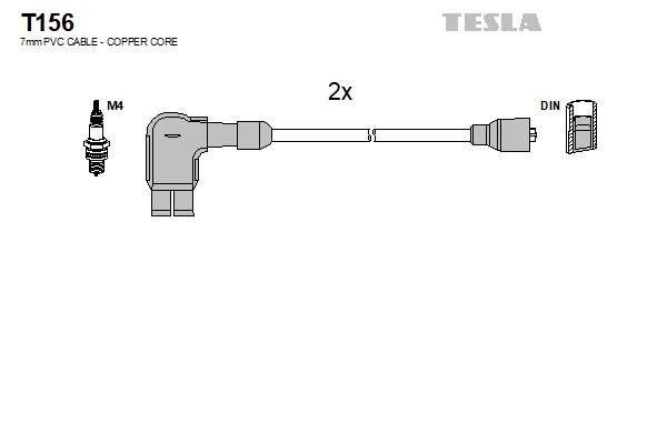 Tesla T156 Дроти високовольтні, комплект T156: Приваблива ціна - Купити у Польщі на 2407.PL!