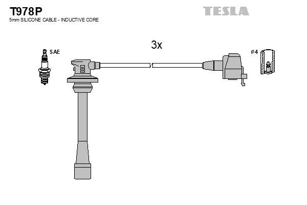 Tesla T978P Przewody wysokiego napięcia, komplet T978P: Atrakcyjna cena w Polsce na 2407.PL - Zamów teraz!