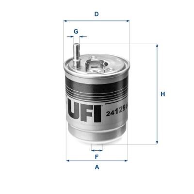 Ufi 24.129.00 Fuel filter 2412900: Buy near me in Poland at 2407.PL - Good price!