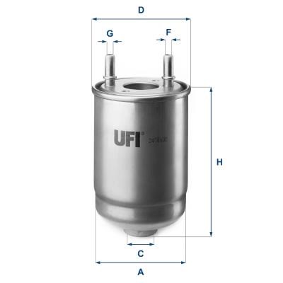 Ufi 24.186.00 Fuel filter 2418600: Buy near me in Poland at 2407.PL - Good price!