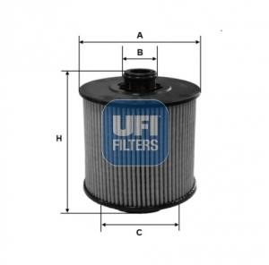 Ufi 25.173.01 Oil Filter 2517301: Buy near me in Poland at 2407.PL - Good price!