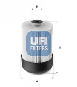 Ufi 26.114.00 Fuel filter 2611400: Buy near me in Poland at 2407.PL - Good price!