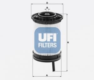 Ufi 26.130.00 Fuel filter 2613000: Buy near me at 2407.PL in Poland at an Affordable price!