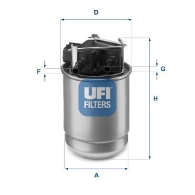 Ufi 55.517.00 Fuel filter 5551700: Buy near me in Poland at 2407.PL - Good price!