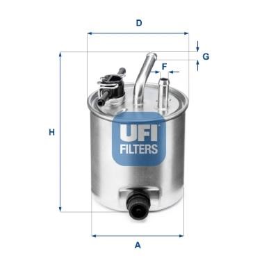 Ufi 55.582.00 Fuel filter 5558200: Buy near me in Poland at 2407.PL - Good price!