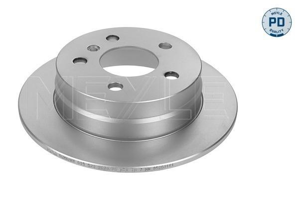 Meyle 015 523 0027/PD Rear brake disc, non-ventilated 0155230027PD: Buy near me in Poland at 2407.PL - Good price!