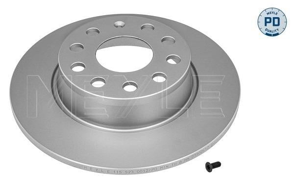 Meyle 1155230012PD Rear brake disc, non-ventilated 1155230012PD: Buy near me in Poland at 2407.PL - Good price!