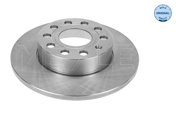 Meyle 115 523 0038 Rear brake disc, non-ventilated 1155230038: Buy near me in Poland at 2407.PL - Good price!