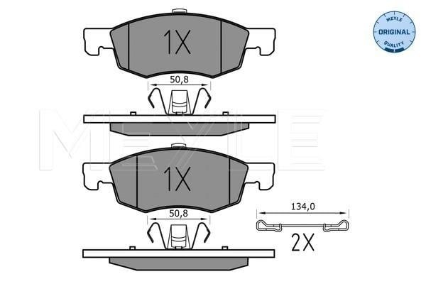 Meyle 025 221 4317 Front disc brake pads, set 0252214317: Buy near me at 2407.PL in Poland at an Affordable price!