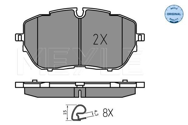 Meyle 025 222 1818 Brake Pad Set, disc brake 0252221818: Buy near me in Poland at 2407.PL - Good price!