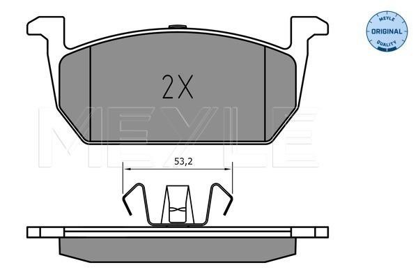 Meyle 025 226 3117 Scheibenbremsbeläge, Set 0252263117: Kaufen Sie zu einem guten Preis in Polen bei 2407.PL!