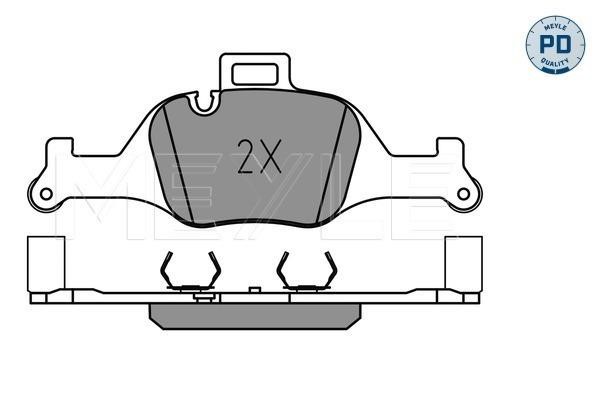 Meyle 025 259 0018/PD Brake Pad Set, disc brake 0252590018PD: Buy near me in Poland at 2407.PL - Good price!