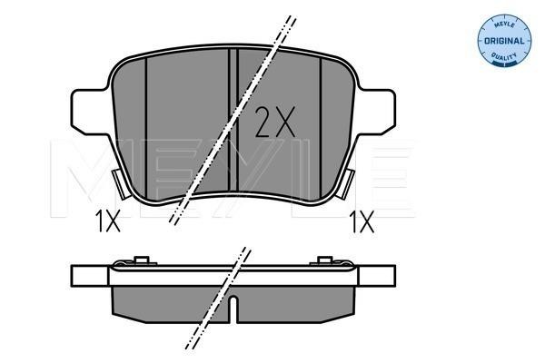 Meyle 025 259 7317 Brake Pad Set, disc brake 0252597317: Buy near me in Poland at 2407.PL - Good price!