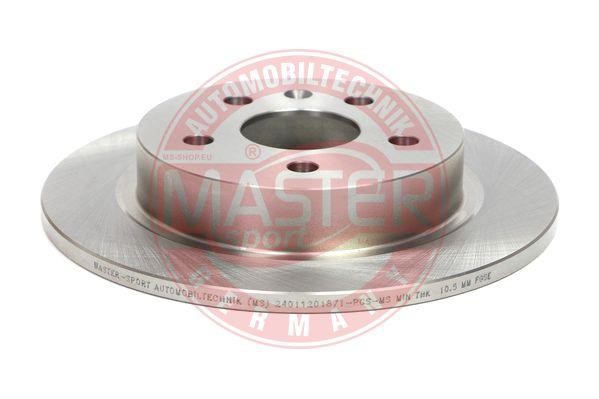 Master-sport 24011201871PCSMS Rear brake disc, non-ventilated 24011201871PCSMS: Buy near me at 2407.PL in Poland at an Affordable price!