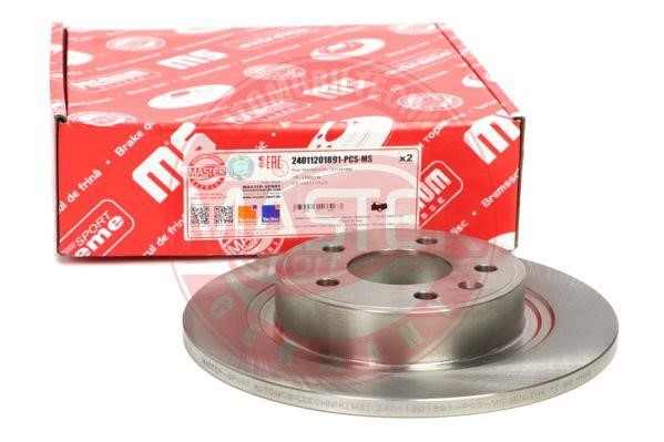 Rear brake disc, non-ventilated Master-sport 24011201891PCSMS