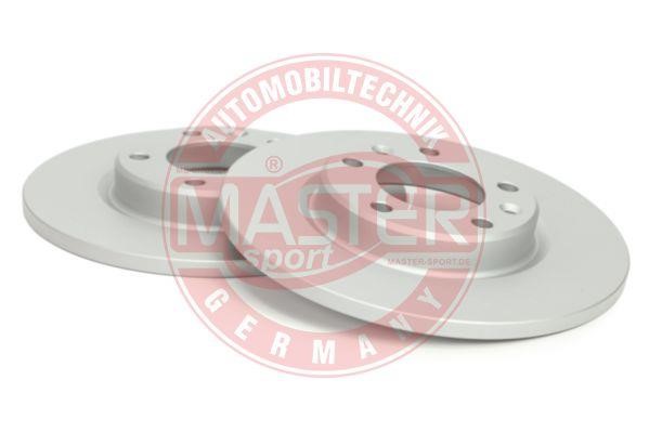 Master-sport 24011202111-SET-MS Rear brake disc, non-ventilated 24011202111SETMS: Buy near me at 2407.PL in Poland at an Affordable price!