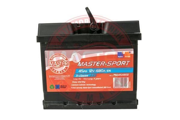 Master-sport 750454802 Battery Master-sport 12V 45AH 480A(EN) L+ 750454802: Buy near me in Poland at 2407.PL - Good price!
