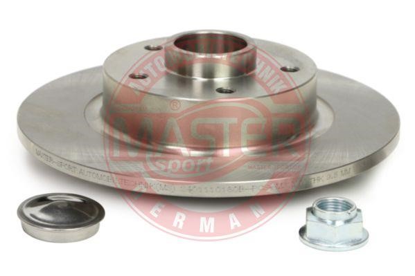 Master-sport 2401110180BPCSMS Rear brake disc, non-ventilated 2401110180BPCSMS: Buy near me at 2407.PL in Poland at an Affordable price!