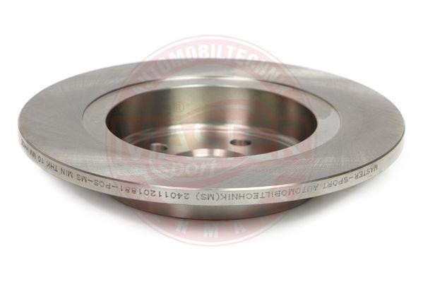 Rear brake disc, non-ventilated Master-sport 24011201881-PCS-MS