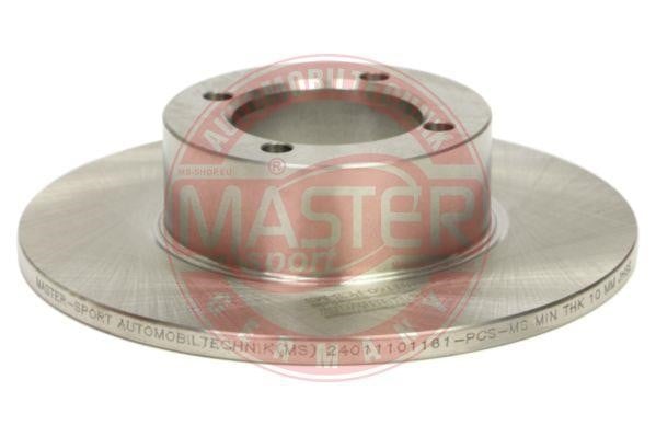 Master-sport 24011101160-PCS-MS Unventilated front brake disc 24011101160PCSMS: Buy near me in Poland at 2407.PL - Good price!