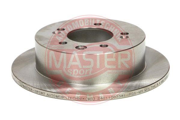 Master-sport 24011003381-PCS-MS Тормозной диск задний невентилируемый 24011003381PCSMS: Отличная цена - Купить в Польше на 2407.PL!