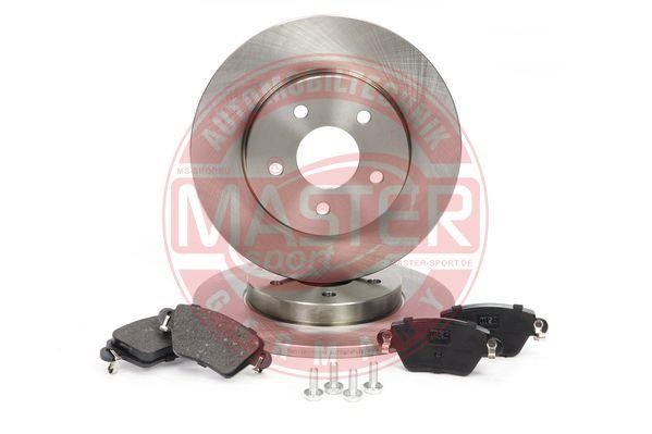 Master-sport 201201540 Brake discs with pads rear non-ventilated, set 201201540: Buy near me in Poland at 2407.PL - Good price!