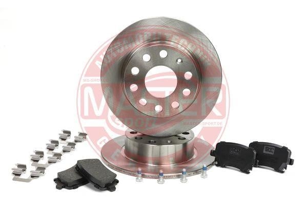 Master-sport 201002771 Brake discs with pads rear non-ventilated, set 201002771: Buy near me in Poland at 2407.PL - Good price!