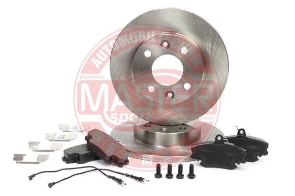 Master-sport 201201160 Brake discs with pads front non-ventilated, set 201201160: Buy near me in Poland at 2407.PL - Good price!
