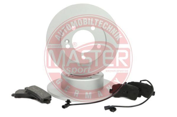 Master-sport 201201900 Brake discs with pads rear non-ventilated, set 201201900: Buy near me in Poland at 2407.PL - Good price!