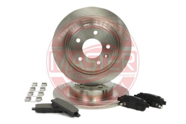 Master-sport 201201890 Brake discs with pads rear non-ventilated, set 201201890: Buy near me in Poland at 2407.PL - Good price!
